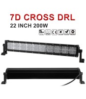 7D Cross DRL 22 Inch 200W LED Work Light Bar 40 LED Beam Combo Led Offroad for SUV & Truck & ATV