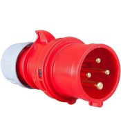 MALE INDUSTRIAL PLUG 4P 32A 024-6 IP44 PCE