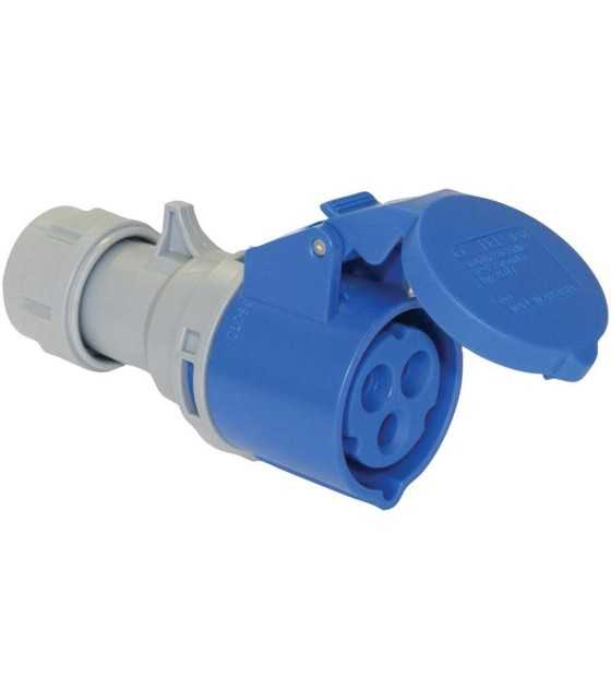 223-6 - 32a 230v 3p Cee Industrial Socket, Ip44, Blue