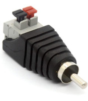 JT-1288 RCA ADAPTOR ΑΡΣΕΝΙΚΟ ΣΕ ΚΛΕΜΑ 2P ΧΩΡΙΣ ΒΙΔΑCONNECTOR ΗΧΟΥ