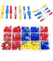 280PCS Electrical Cable Crimp Terminal Wire Butt Splice Connectors Kit Insulated
