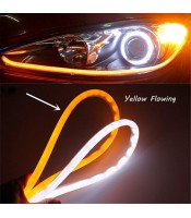 LED DRL DIY Flexible Daytime Running Light Soft Article Lamp Tube Car Styling Strip Automobiles Waterproof