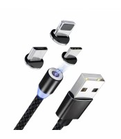 XS4 Magnetic USB Cable Fast Charge Type C / Micro / iOS Lightning