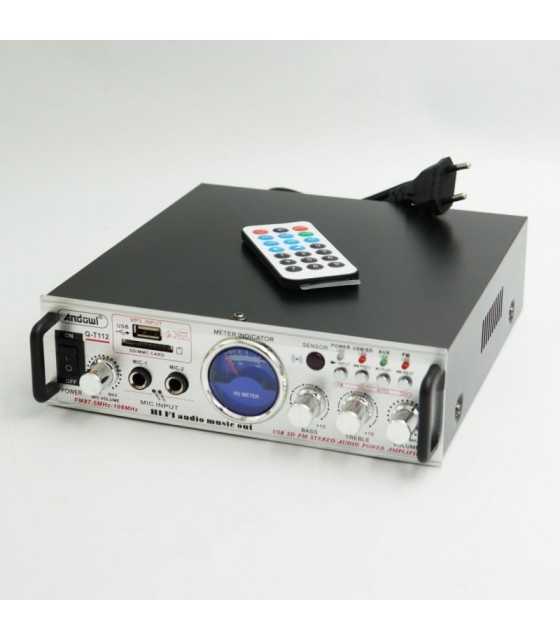 Q-T112 ΡΑΔΙΟ ΕΝΙΣΧΥΤΗΣ HI-FI + USB - MP3 + ΤΗΛΕΧΕΙΡΗΣΤΗΡΙΟΕΝΙΣΧΥΤΕΣ