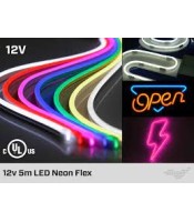 LED светлинен маркуч Led Trandafi Neon flex, SMD 5050, 12V, A ++, IP66, 1250 lm, 5м, Бял