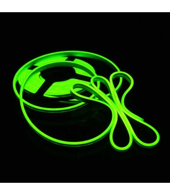 green Flexible LED Strip Waterproof Neon Lights Silicone Tube
