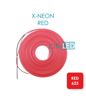 LED светлинен маркуч Led Trandafi Neon flex, SMD 5050, 10V, A ++, IP66, 1250 lm, 5м, 6 x12 мм, Червен