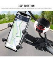 Motorbike Mobile Phone Holder Mount X Grip Clamp for Smartphone GPS