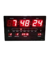 Μεγάλη Ψηφιακή Πινακίδα LED - Ρολόι Τοίχου με Θερμόμετρο και Ημερολόγιο JH 4632