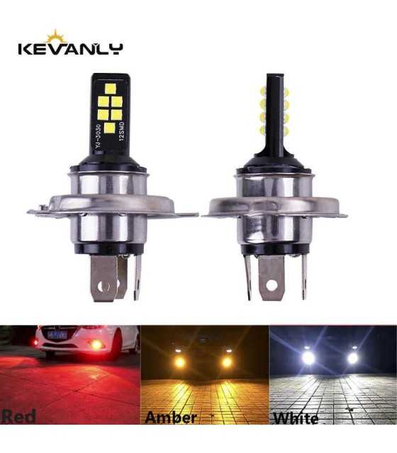 H4 LED Lamp Car Hi/Lo beam LED Headlight 12 SMD 3030 Light Bulb