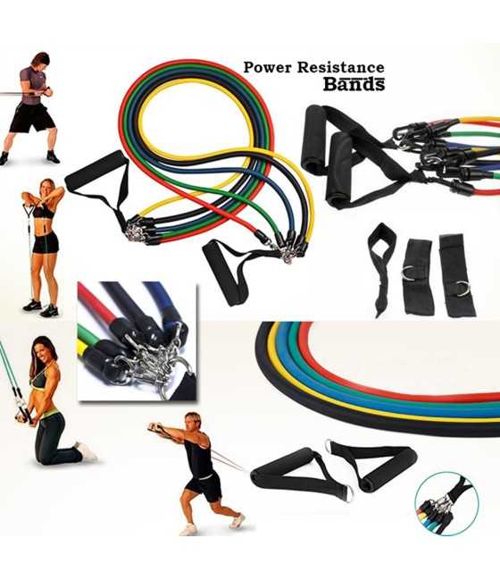 Power Resistance Bands And Tubes Set of 5