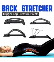 Back Stretcher Lumbar Support Device Posture Corrector for Upper and Lower Back Pain Relief