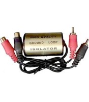 RCA Audio Noise Filter Suppressor Ground Loop Isolator for Car and Home Stereo