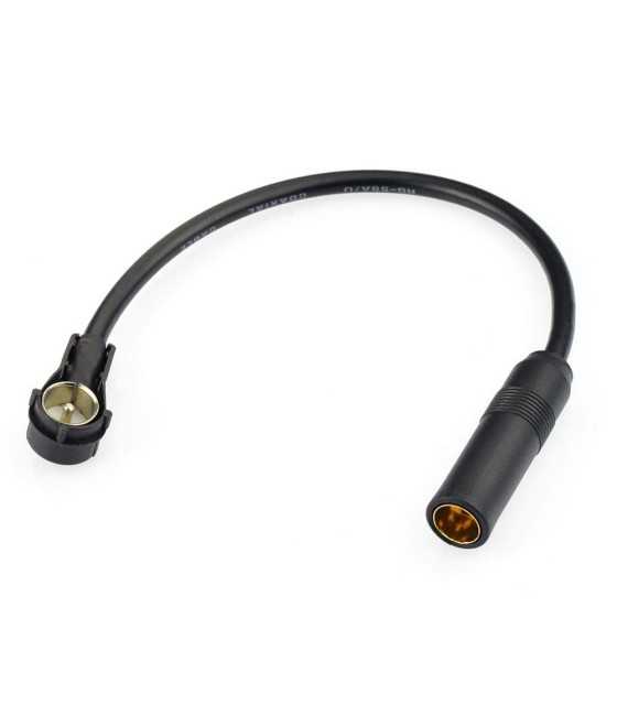 Car Antenna Socket to Coax Plug Adaptor Converter Cable