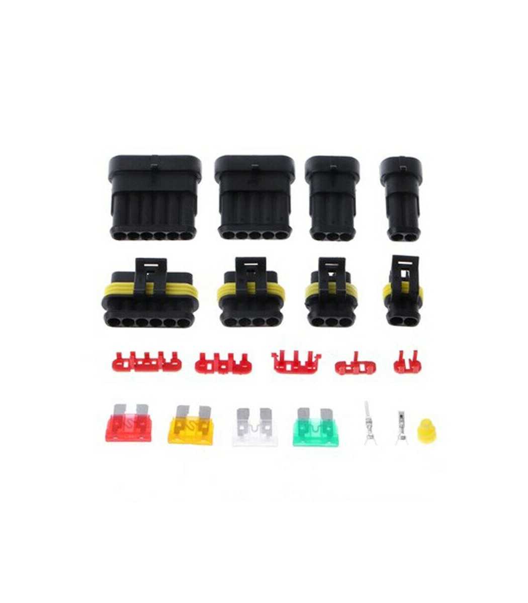 240pcs Pin Car Electrical Wire Waterproof Connector Plug Cable Terminal Fuse Kit