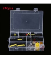 240pcs Pin Car Electrical Wire Waterproof Connector Plug Cable Terminal Fuse Kit