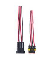 Sets Waterproof Auto Wire Harness Male/Female Electrical Connector Plug 4-Pin