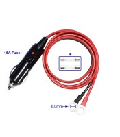 Extension Cable 12V-24V Power Supply Cord Adapter Fuse 15A 14AWG Wire 3.3 Ft.