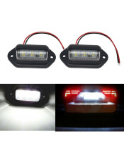 2pcs Лампа за осветление на регистрационен номер Cridem, с 6 LED, 24V