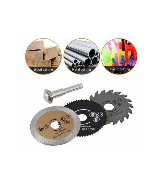 Saw Blade 3pcs Cutting Blade Rotary Tool with Mandrel for Industry