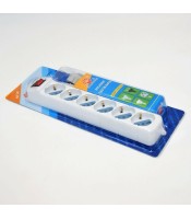 SAFETY POWER STRIP WITH ON-OFF SWITCH 6 OUTLETS