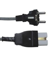 H05RΝ-F 3 x 1,00mm2 1,5m black-white fiber cable