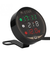 Voltmeter Time Temperature LED 3-in-1 LED Digital Voltage Meter