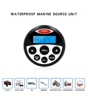 Waterproof Marine Radio Bluetooth Media Stereo FM AM Audio Receiver For Auto Motorcycle Yacht Boat Pool Golf Cart SPA RV UTV ATV