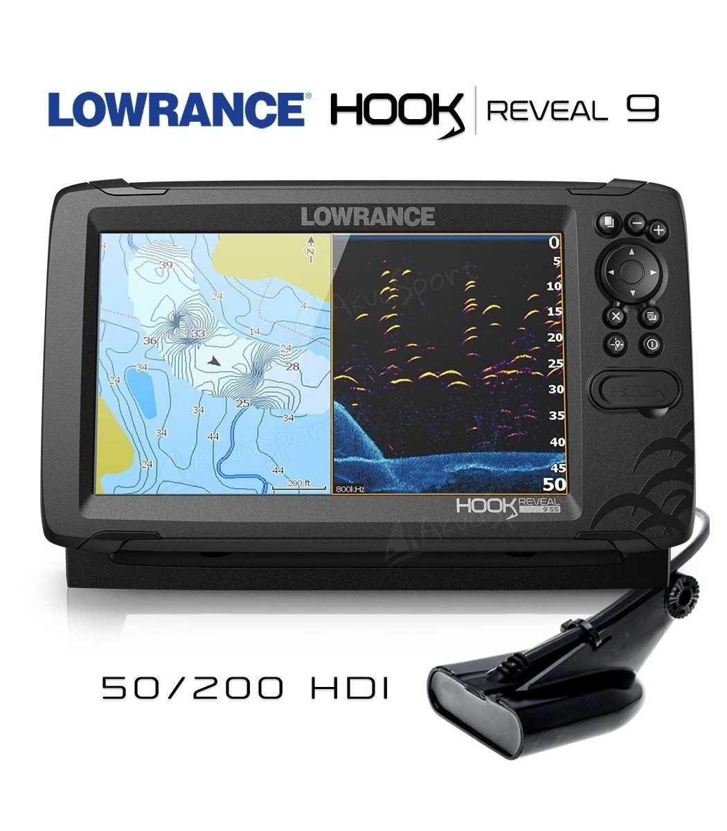 Lowrance Hook REVEAL 9  50/200 HDI TransducerHook Reveal 9