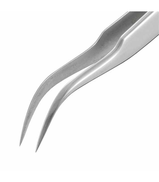 fine tip titanium tweezers curved ends, 120mm