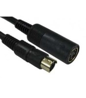 2,5m SVHS S-Video EXTENSION Cable Lead 4Pin Mini Din Male to Female TV DVD GOLD