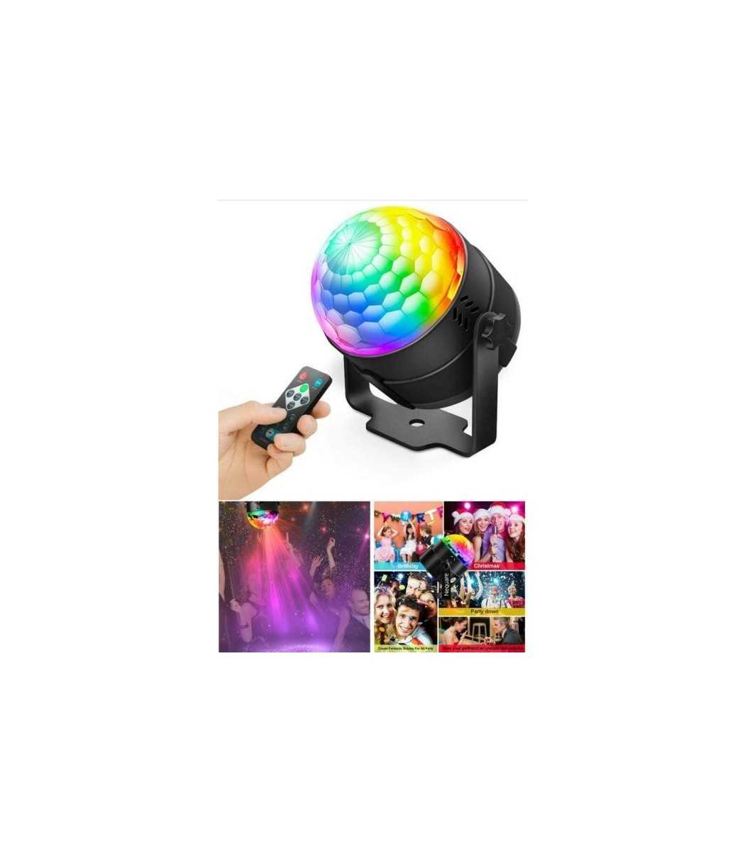 Disco Ball LED Party Lights-TTF Sound Activated LED RGB Strobe Light 7 Color
