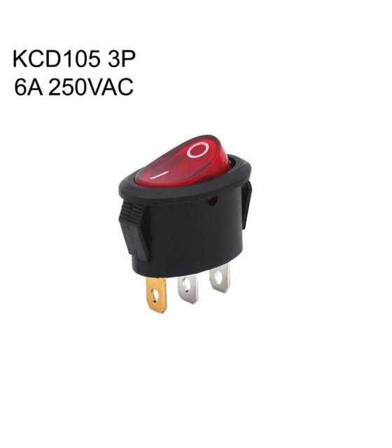 electric heater switch/ 3 pin on-off kema Rocker Switch