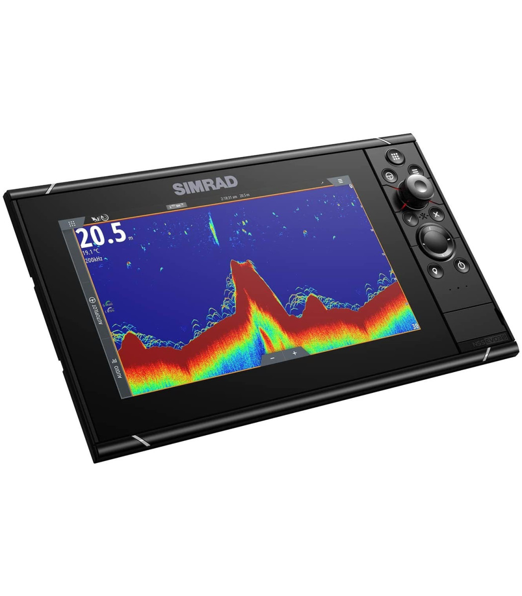 Simrad NSS9 Evo3S 9-inch Fish Finder Chartplotter - HD Display With Preloaded C-MAP US Charts