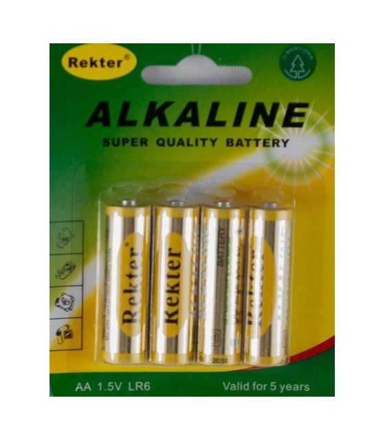 4 Pack AA High-Performance Alkaline Batteries