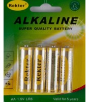 4 Pack AA High-Performance Alkaline Batteries