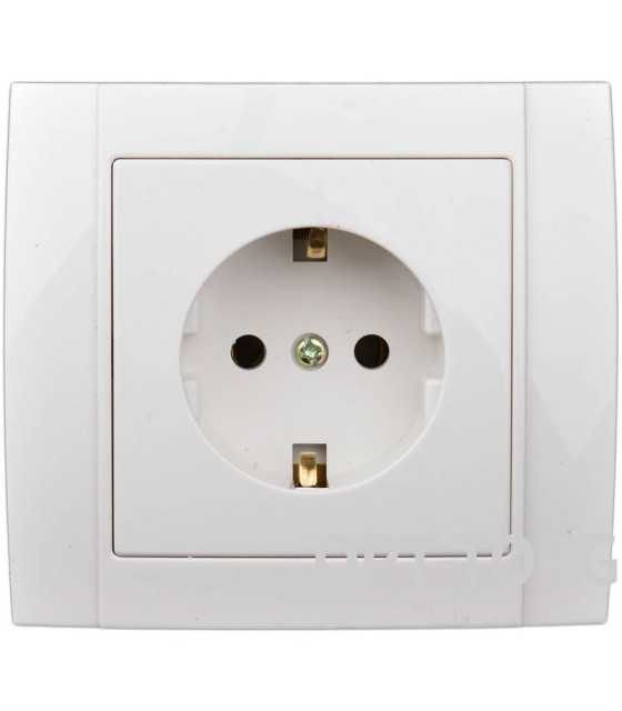 wall power outlet socket safety ground CE certified ABS material 90* 82mm YW-2506