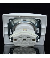 wall power outlet socket safety ground CE certified ABS material 90* 82mm YW-2506