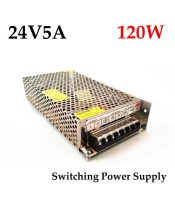 24V 5A 120W Switching Power Supply Driver for LED Strip AC 100-240V Input to DC 24V