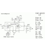 TDA1013B Power Audio Amplifier Class AB 4,2W SIL9