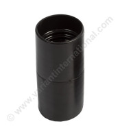 Screw connector 32x32mm PVC black for 2 hoses 32mm