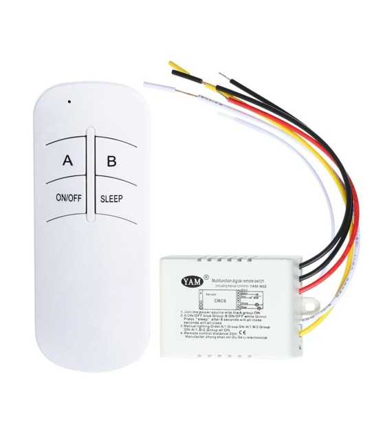 Wall Switch And Remote Control ON / OFF 220V - 240V
