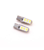 T10 5led  ΣΕΤ 2 ΛΑΜΠΕΣ LED ΑΥΤΟΚΙΝΗΤΟΥ T10 ΓΙΑ ΦΩΤΑ ΘΕΣΗΣ ΧΡΩΜΑ ΑΣΠΡΟLED ΛΑΜΠΕΣ ΑΥΤΟΚΙΝΗΤΟΥ