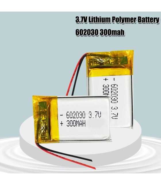 3.7V 300Mah 602030 Lithium Polymer Li-Po Li-Ion Battery Rechargeable Lipo Cells