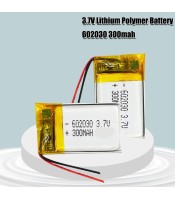 3.7V 300mAh 602030 LiPo Polymer Battery For MP4MP5/PSP GPS Bluetooth Earphone