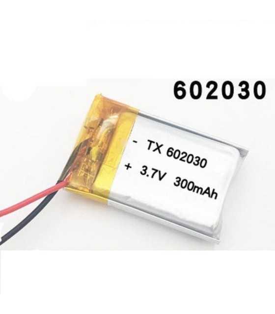 3.7V 300Mah 602030 Lithium Polymer Li-Po Li-Ion Battery Rechargeable Lipo Cells