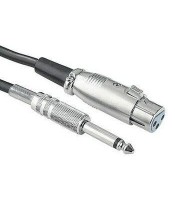 XLR (F) - Jack Microphone Cable 6M