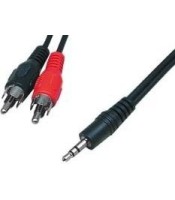 SOUND CABLE 3.5mm MALE STEREO TO 2 MALE RCA 1,5m