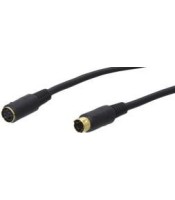 2,5m SVHS S-Video EXTENSION Cable Lead 4Pin Mini Din Male to Female TV DVD GOLD