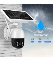 360 Degree Outdoor Wifi PTZ Camera 1080P Solar Power Battery IP Camera Audio Security Wireless Surveillance CCTV Camera
